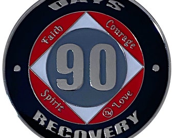 NA 90 Days Coin, Narcotics Anonymous Medallion