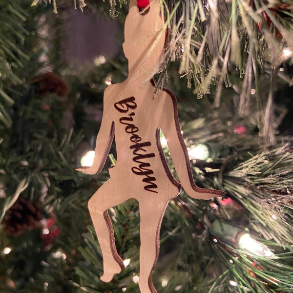 Little Girl Dancer Ornament Personalize