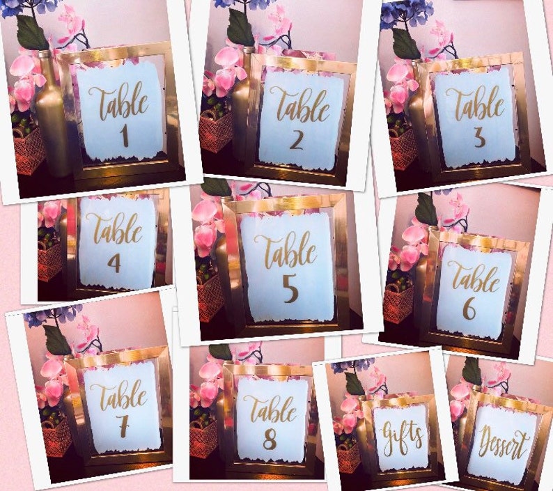 Custom Table Numbers