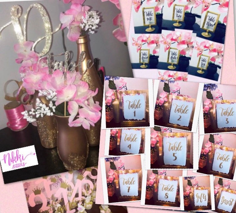 Custom Table Numbers