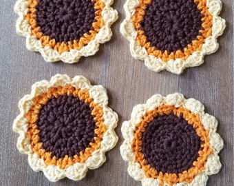 Sunflower Coasters Set of Four