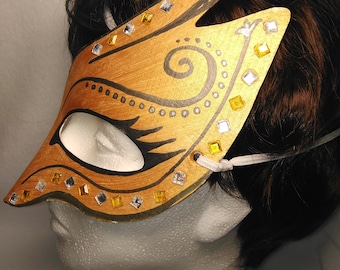 Halbmaske "Phantasievogel, Vogel", Maske, Verkleidung Fasching, Karneval, Halloween, venezianische Gesichtsmaske, Venedig