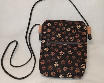 Crossbody, Handytasche "Pfoten", Umhängetasche, Geldtasche, Handtasche