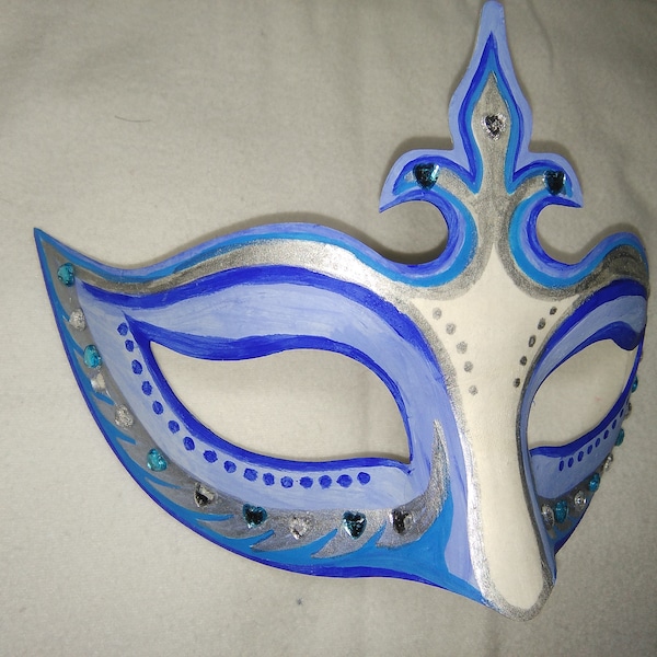 Halbmaske "Eis Prinzessin", Maske, Verkleidung Halloween, venezianische Gesichtsmaske, Masquerade, Venedig