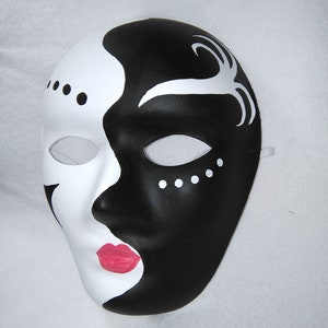 maske weiße Schwarz