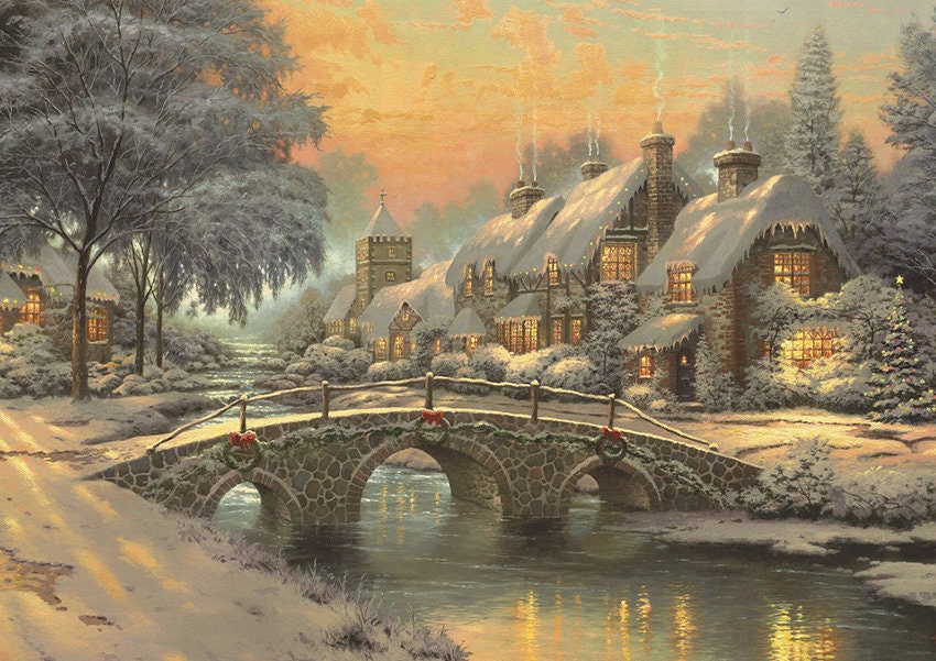 Set de Table Noël, Design, Semi-Rigide, Plastique, Pvc, Original, Lavable, Décoration, Peinture Clas