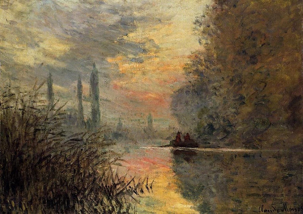 Set de Table Plastique, Pvc, Design, Semi-Rigide, Original, Lavable, Tableau, Peinture Claude Monet,