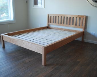 cal king wood bed frame carved wood simple bed frame with slatted headboard platform solid wood bed twin full queen king california cherry lowprofile in etsy cal king wood bed frame carved wood simple bed frame with slatted headboard platform solid wood bed twin full queen king california cherry lowprofile in etsy