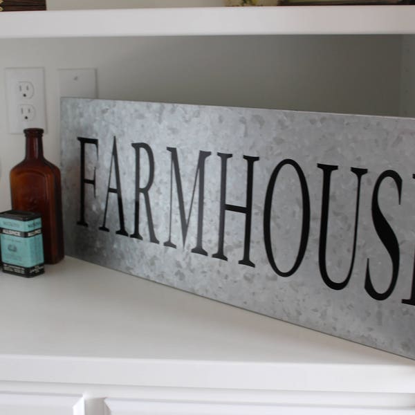 Farmhouse Sign/ Farmhouse Decor/ Metal Sign/ Metal Decor/ Rustic Decor/ Wall Decor