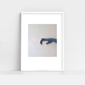 Hand Outline Shadow Print | Minimal | Tracing | Outline | Digital Download | Modern Decor | Art Print