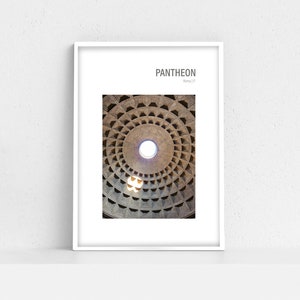 Roman Pantheon Print | Ancient Temple | Rome | Roman Architecture | Italy | Digital Download | Travel Decor | Art Print