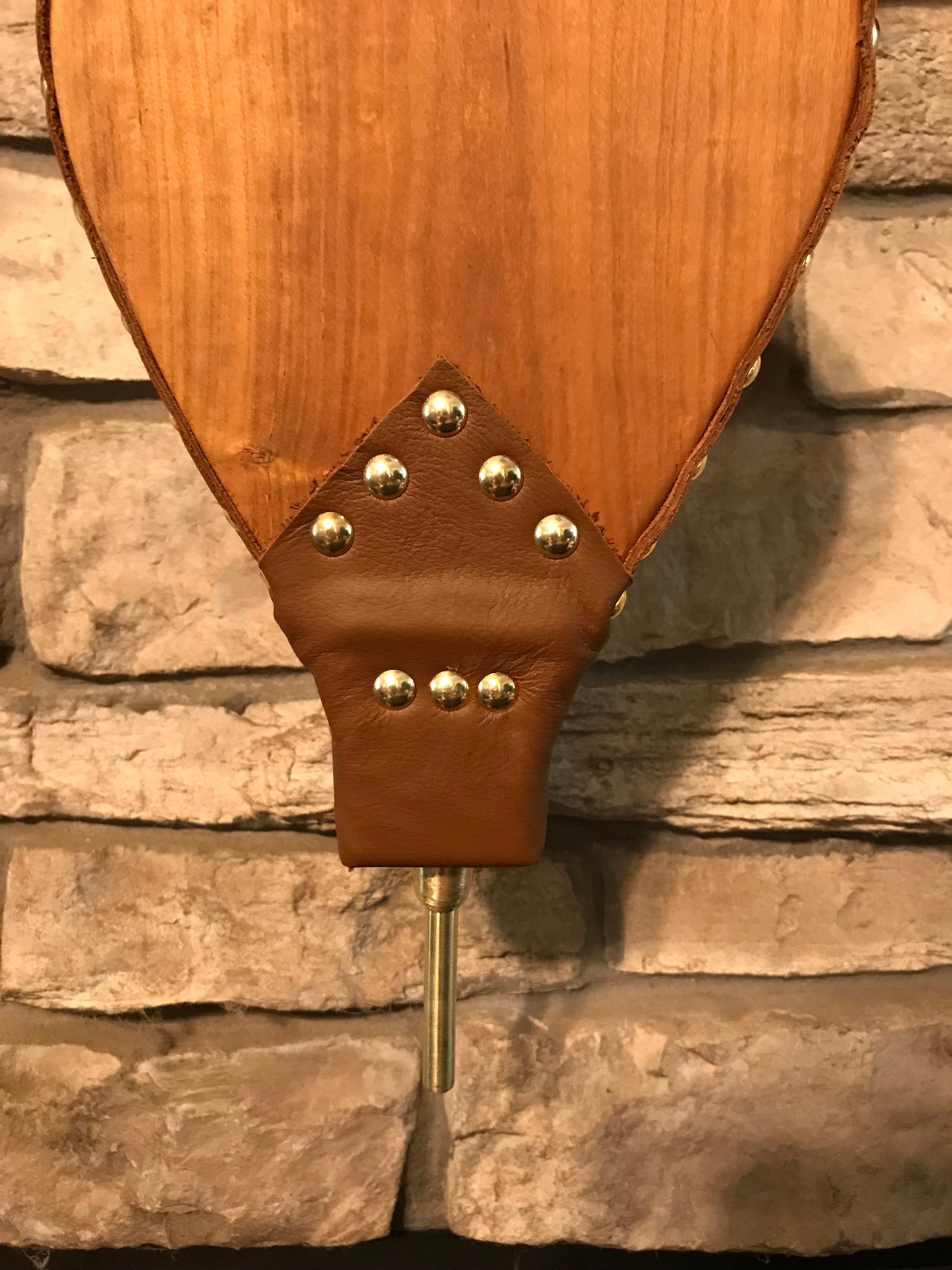 Ready to ship Handmade Fireplace Bellows, Cherry with Medium Brown