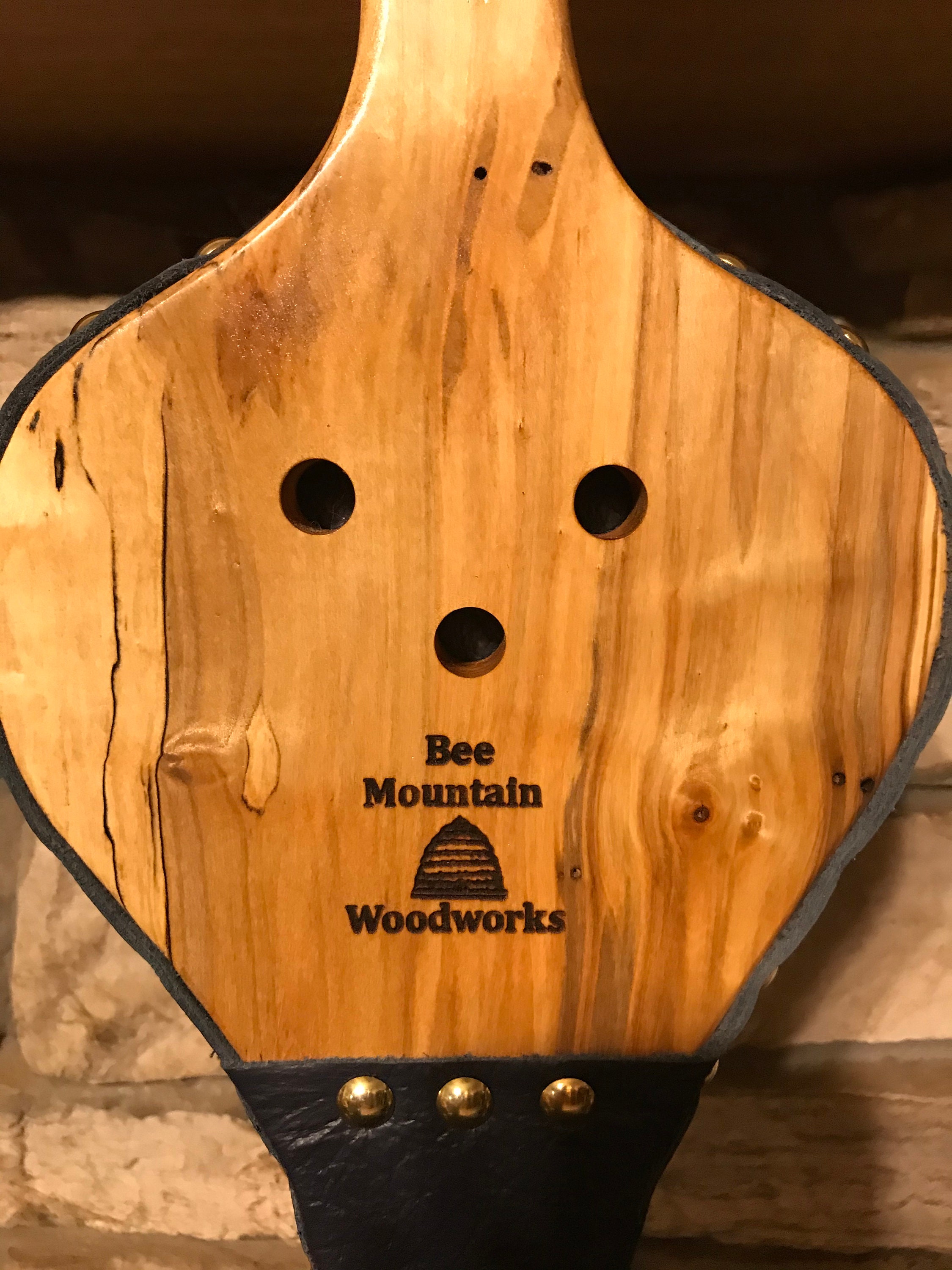 READY TO SHIP Handmade Fireplace Bellows, Shorty Bellows, Ambrosia