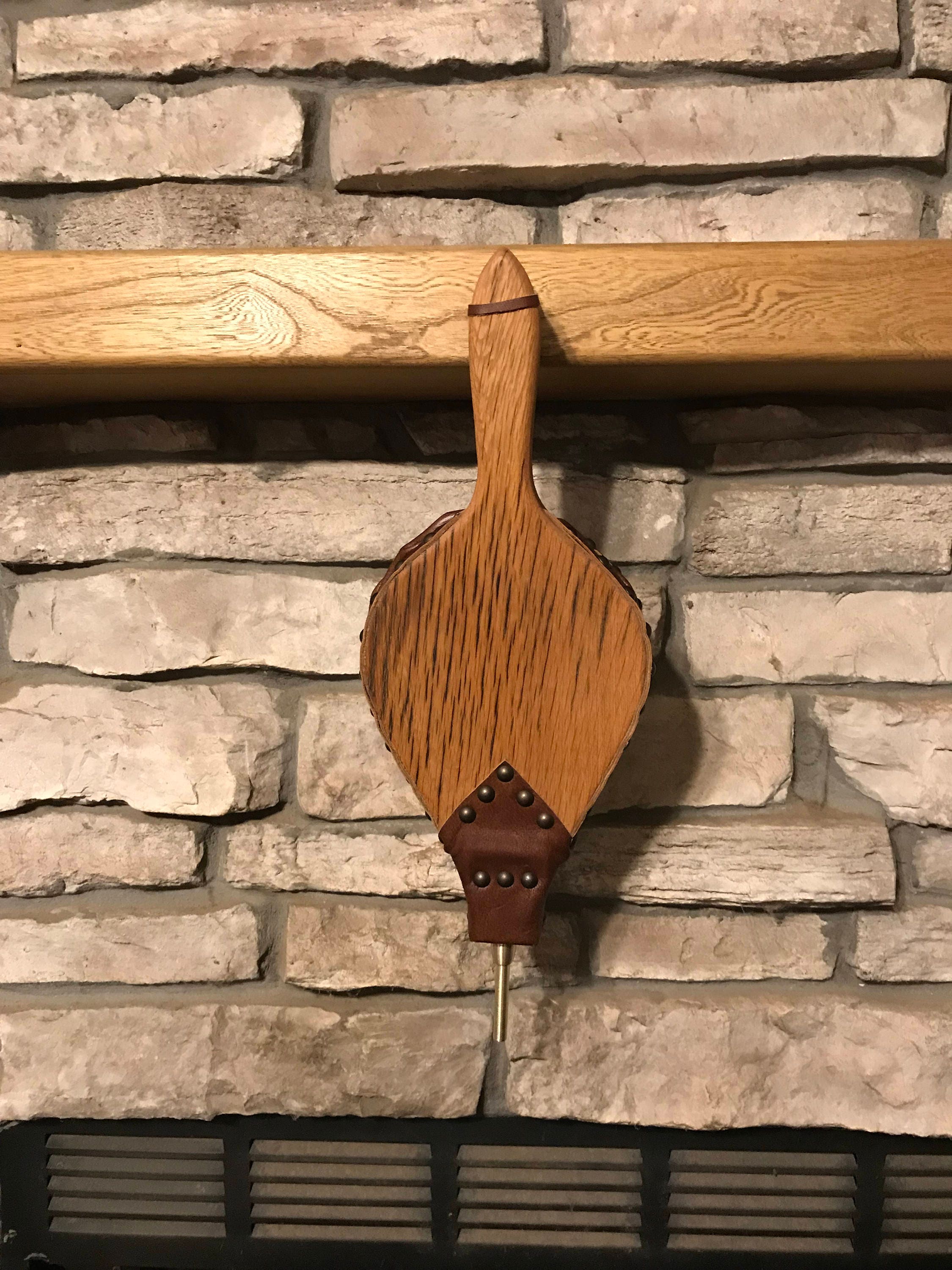 Handmade Fireplace Bellows Rustic Crafted From Antique Chestnut