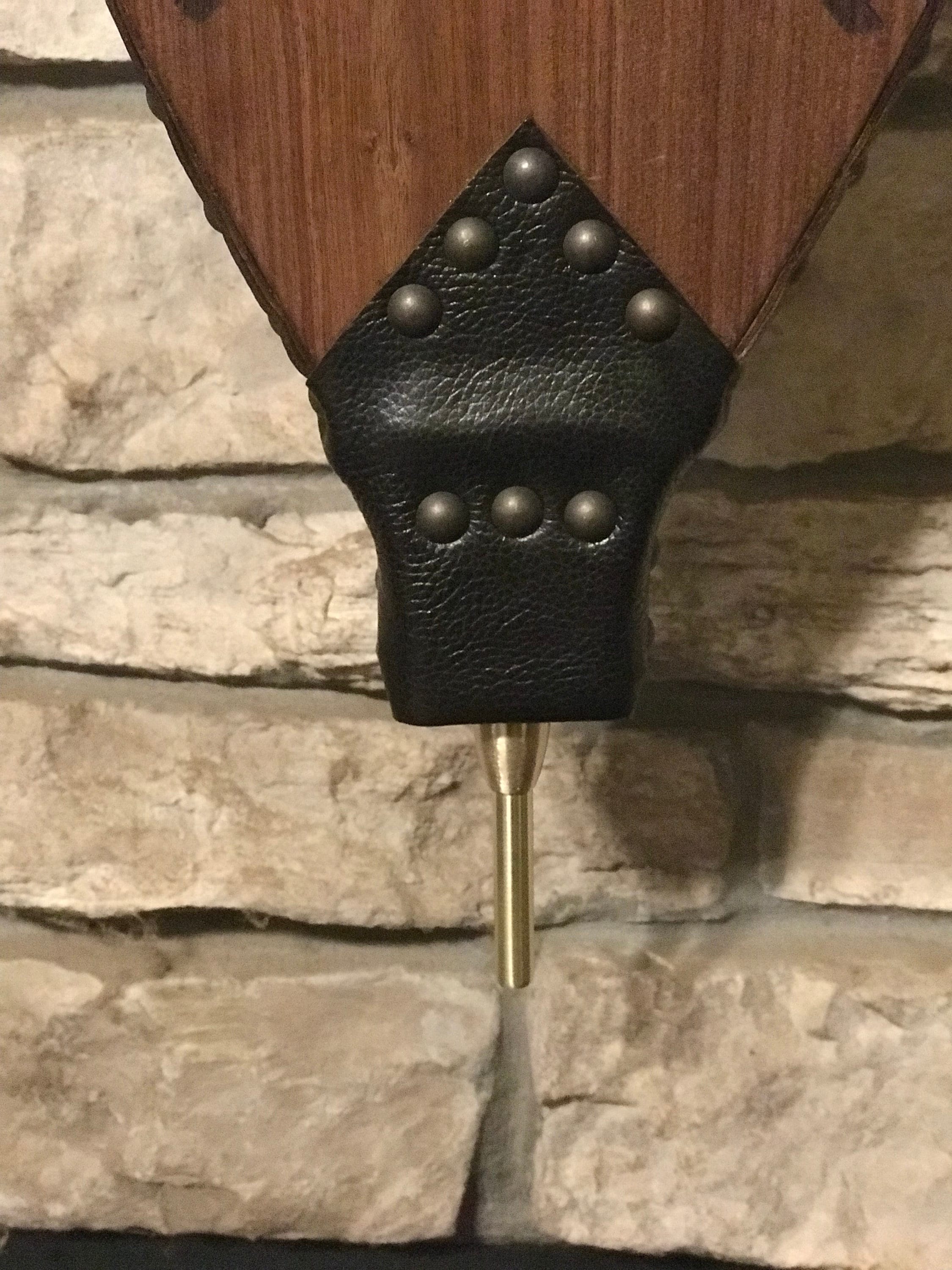 Ready to ship Handmade Fireplace Bellows, Walnut with Dark Brown