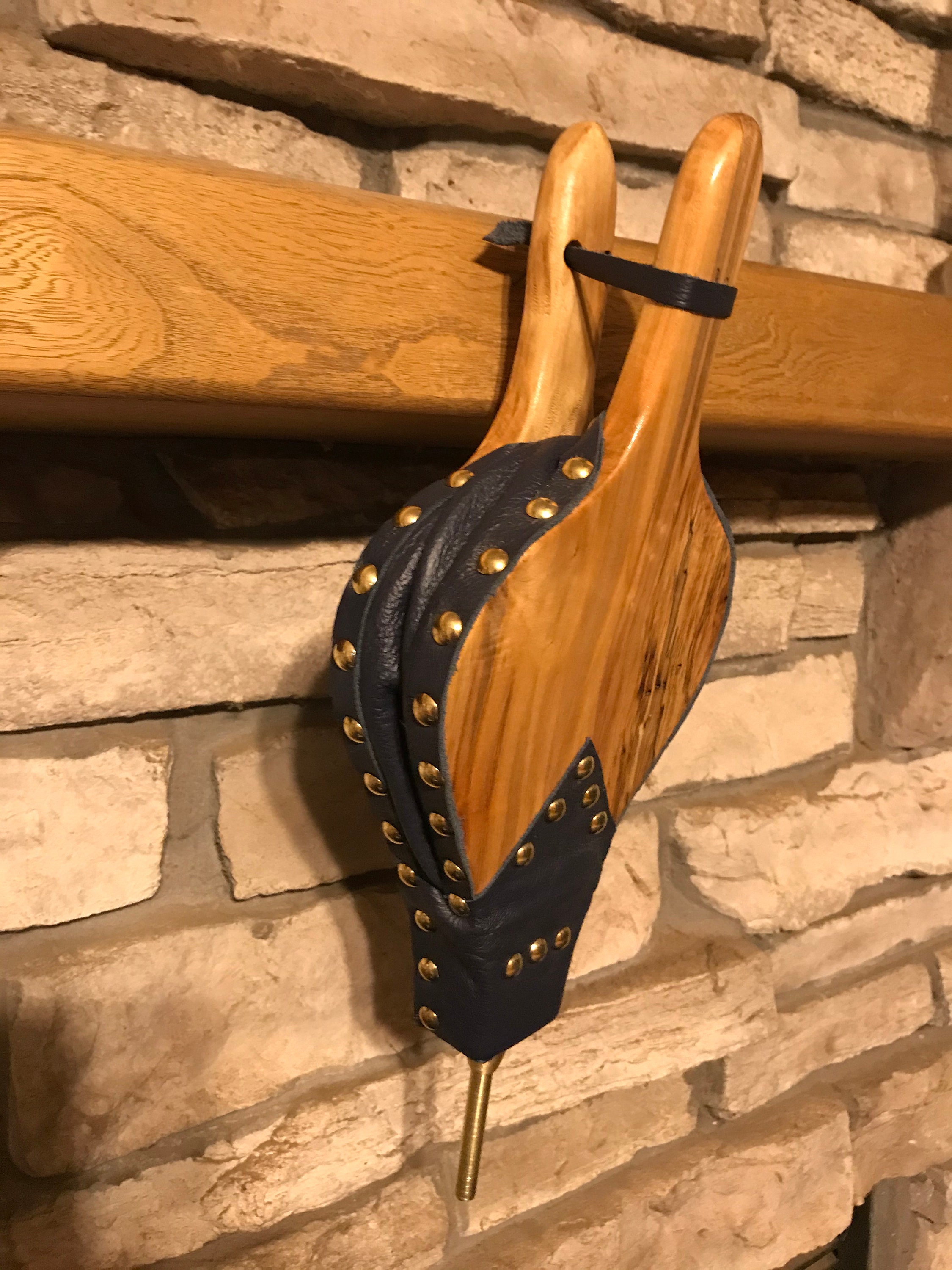 READY TO SHIP Handmade Fireplace Bellows, Shorty Bellows, Ambrosia