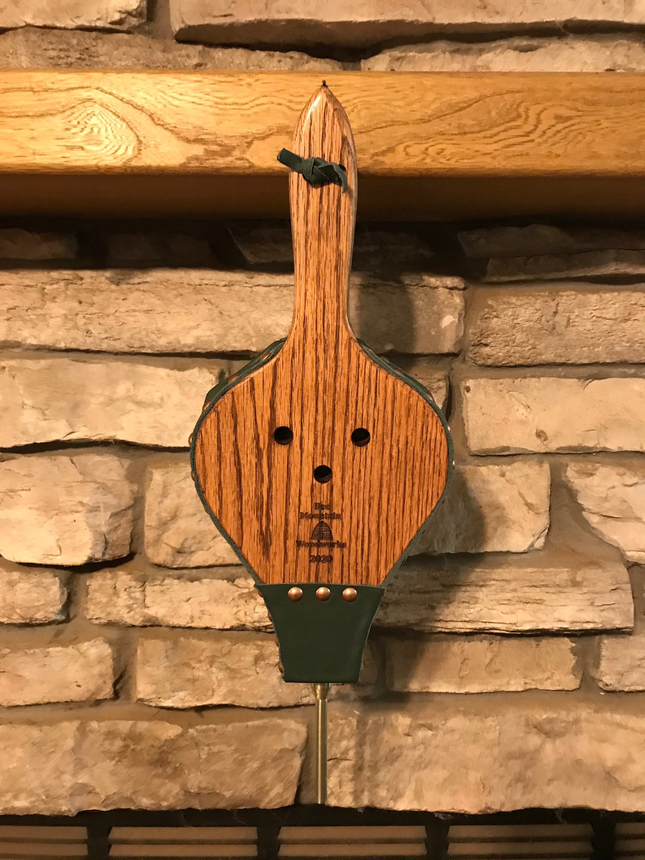 READY TO SHIP Handmade Fireplace Bellows, Shorty Bellows, Oak with