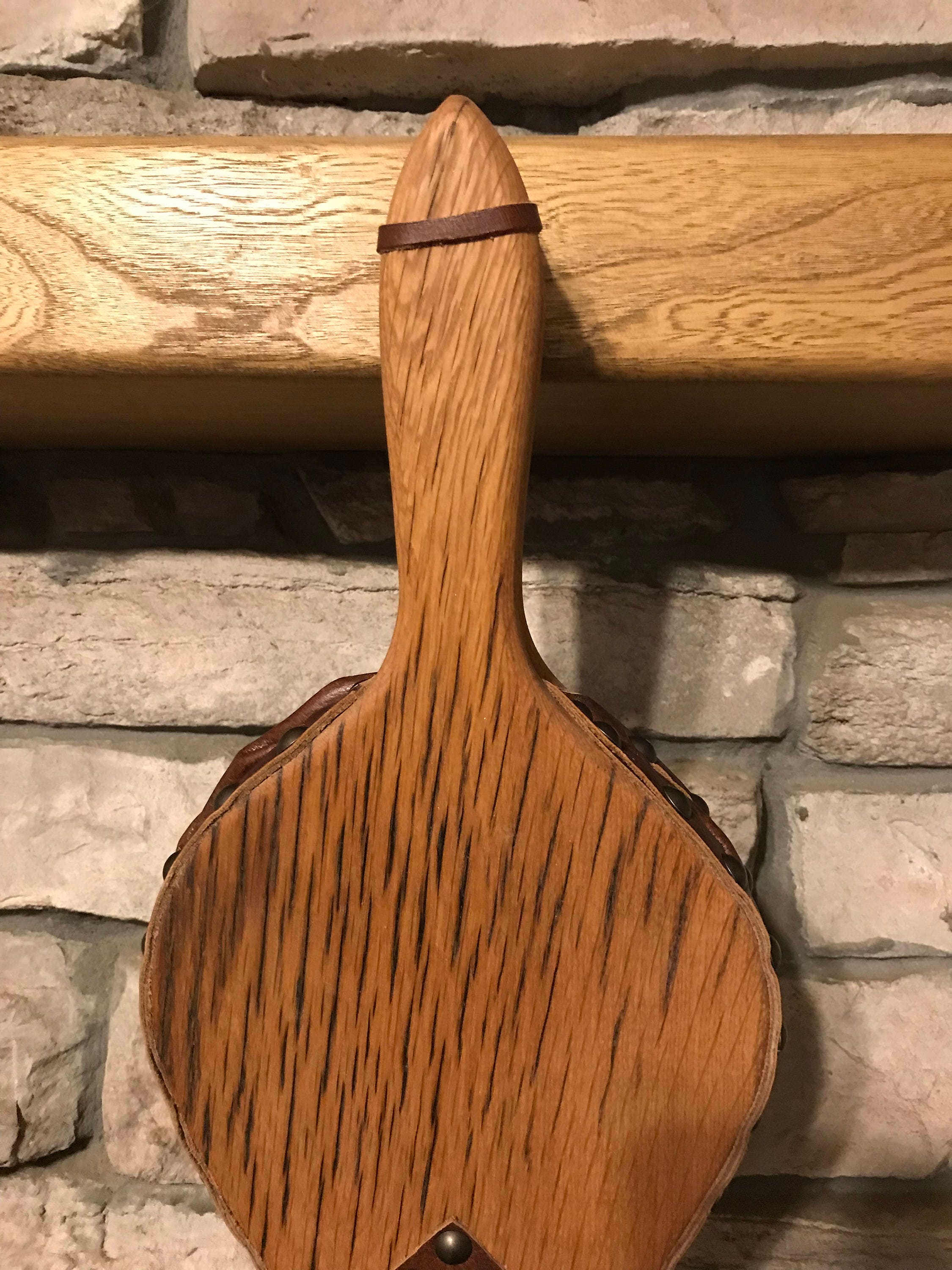 Handmade Fireplace Bellows, Rustic, Crafted from Antique Chestnut