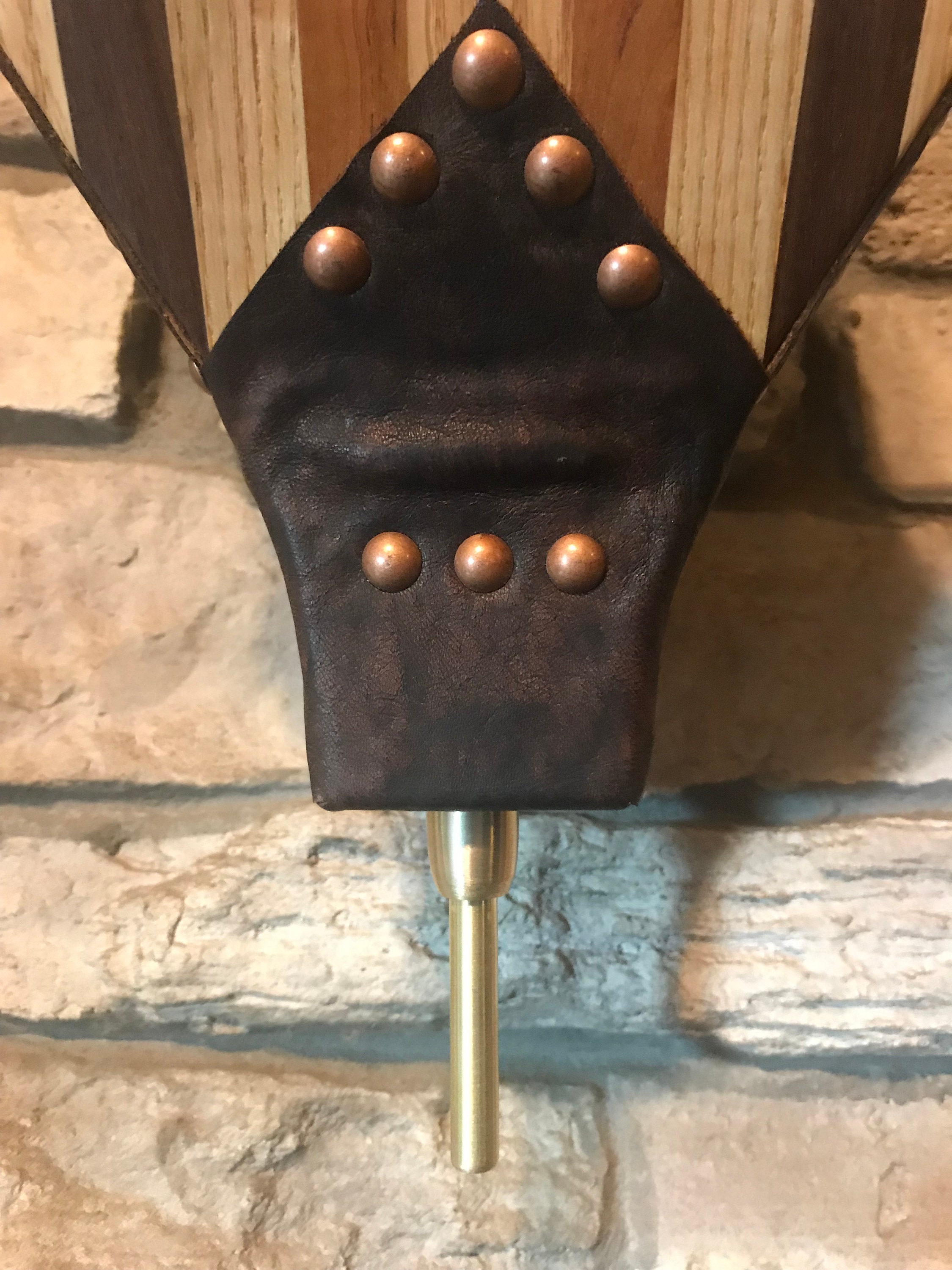 Ready to ship Handmade Fireplace Bellows, Assorted Joined Wood, Dark