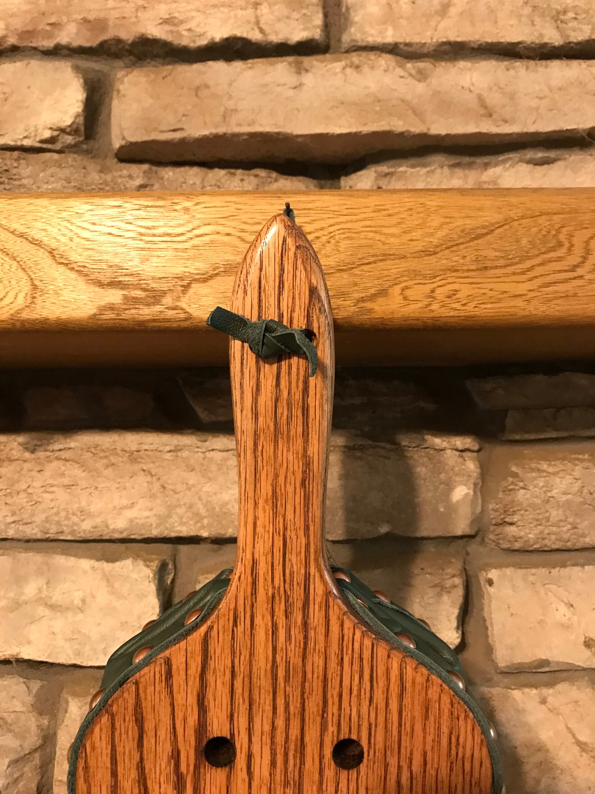 READY TO SHIP Handmade Fireplace Bellows, Shorty Bellows, Oak with