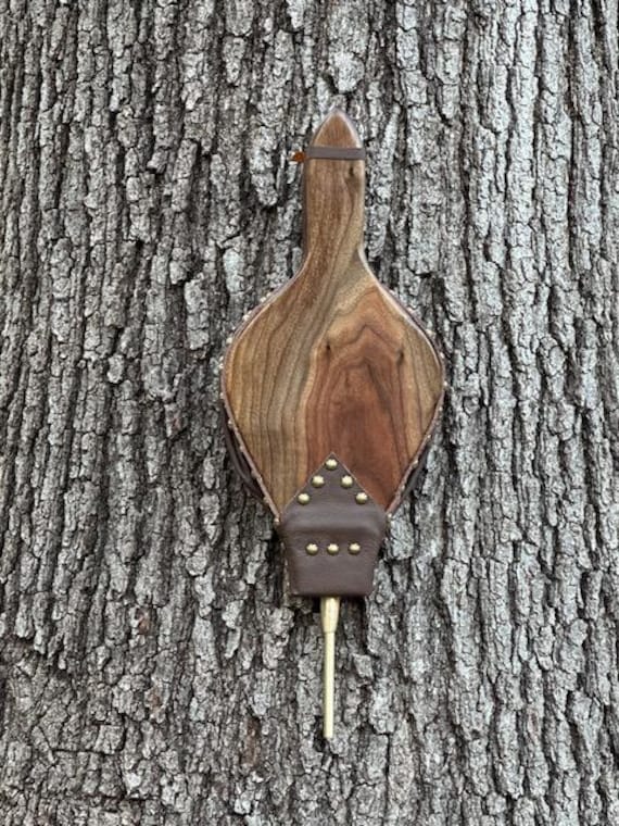 Handcrafted Walnut Fireplace Bellows – Natural Grain, Brass Accents, Heirloom Quality