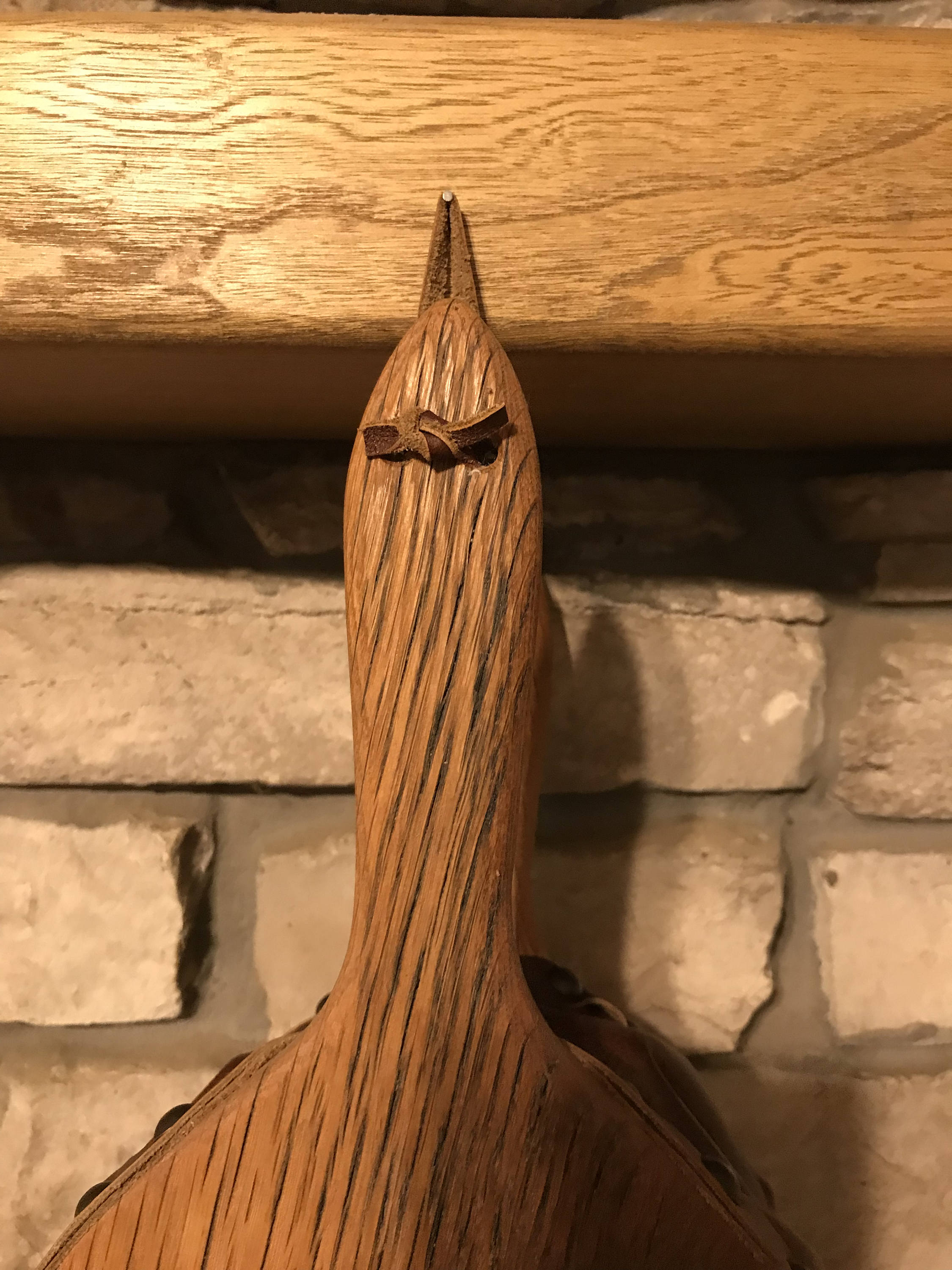 Handmade Fireplace Bellows, Rustic, Crafted from Antique Chestnut