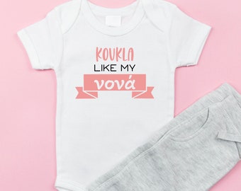 Koukla Like My Nona Onesie. Nona Onesie. Greek Pregnancy Announcement. Greek Onesie. Nona Onesie. Nona Goddaughter Onesie. Nona Gift