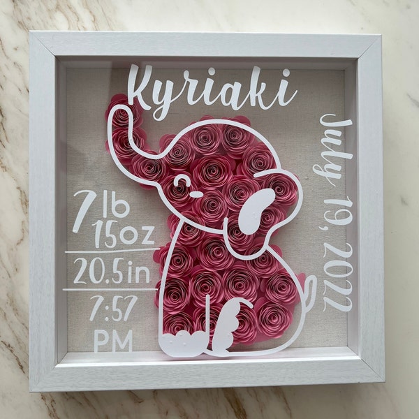 Baby Shadow Box Etsy