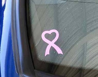 Pink Ribbon Decals. Show your support for Breast Cancer Awareness