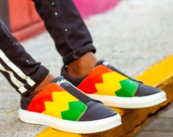 Men's Rasta Shoes Rasta Colors Lightweight Shoes Jamaican