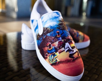 African Shoes Slip-on Sneakers Casual Trainers Unisex Athletic Fashion Shoes - Weekend Waka