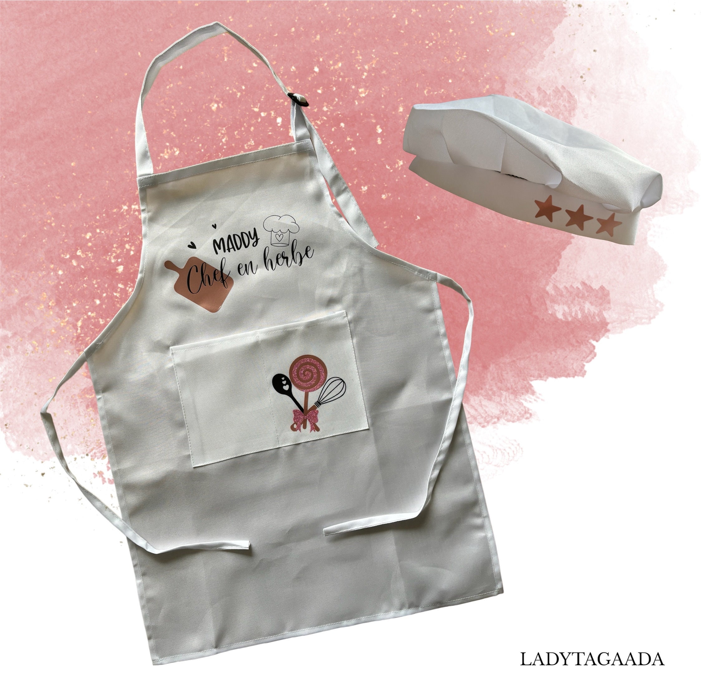 TIESOME Lot De 2 Tabliers Pour Enfants, Tabliers De Cuisine