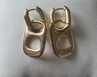 Soda Tab Hoop Earrings