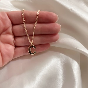 Gold Initial Letter Necklace