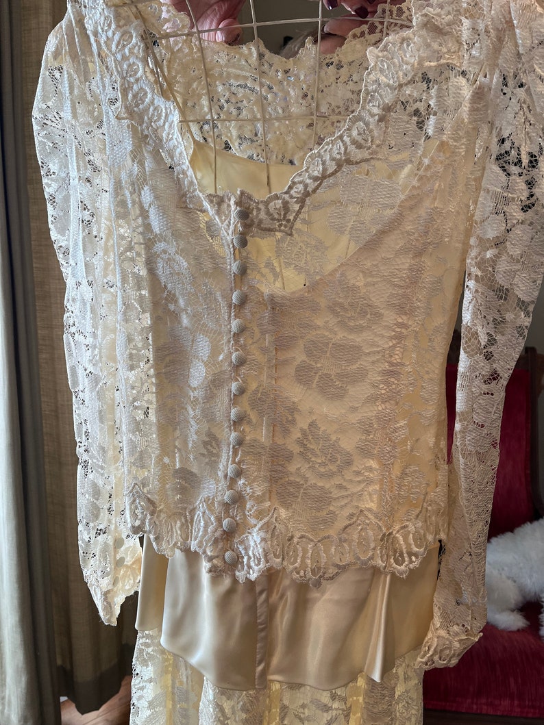 1987 Tea Length Bridal Gown - Etsy