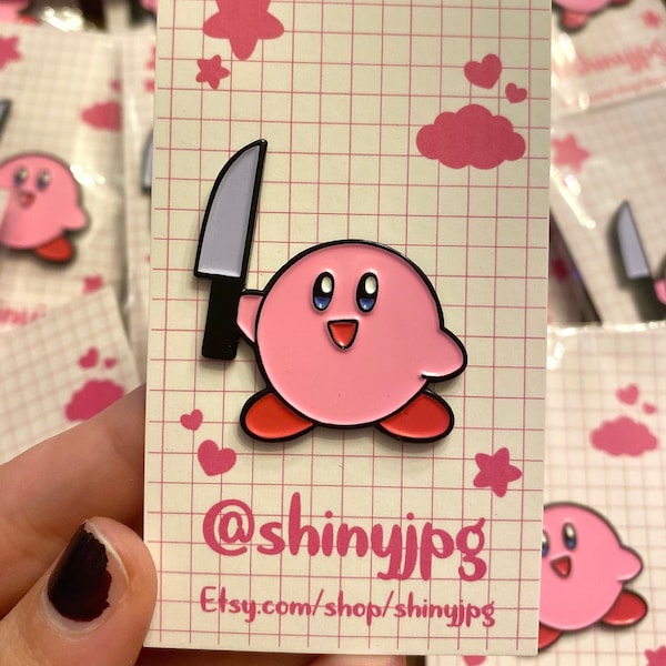 Knife Kirby Enamel Pin