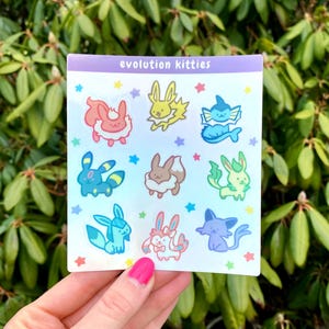 Evolution kitties - Sticker Sheet