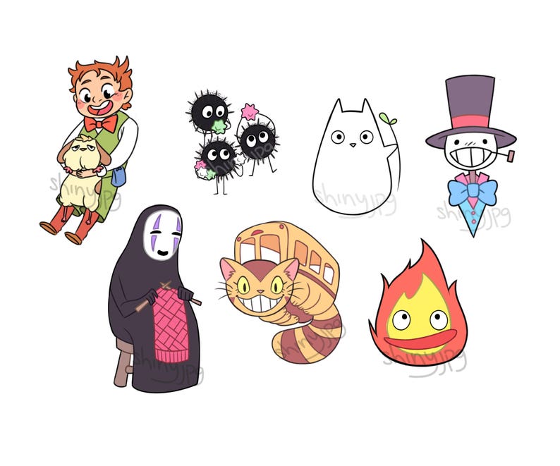Ghibli Stickers Etsy