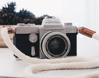 Creme Camera Strap Camera Neck Strap Rope Strap Leather Camera Strap Vintage Camera