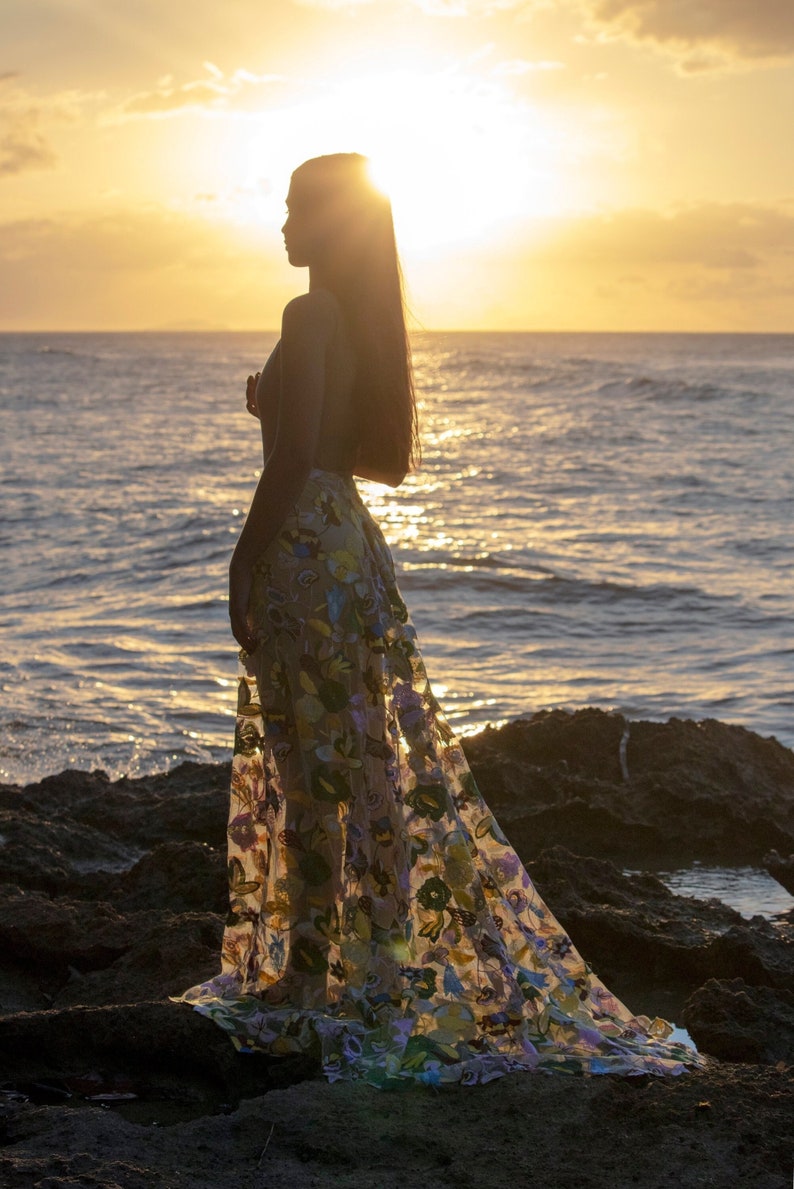 Floral Lace Skirt image 1