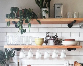 fruitwood stained free shipping floating shelves 10 wall floating shelf farmhouse rustic floating shelf wooden shelf kitchen shelf - Kitchen Shelves fruitwood stained free shipping floating shelves 10 wall floating shelf farmhouse rustic floating shelf wooden shelf kitchen shelf - Kitchen Shelves