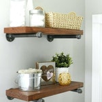 Wooden Shelf Rustic Wall Decor Farmhouse Wall Shelf Etsy