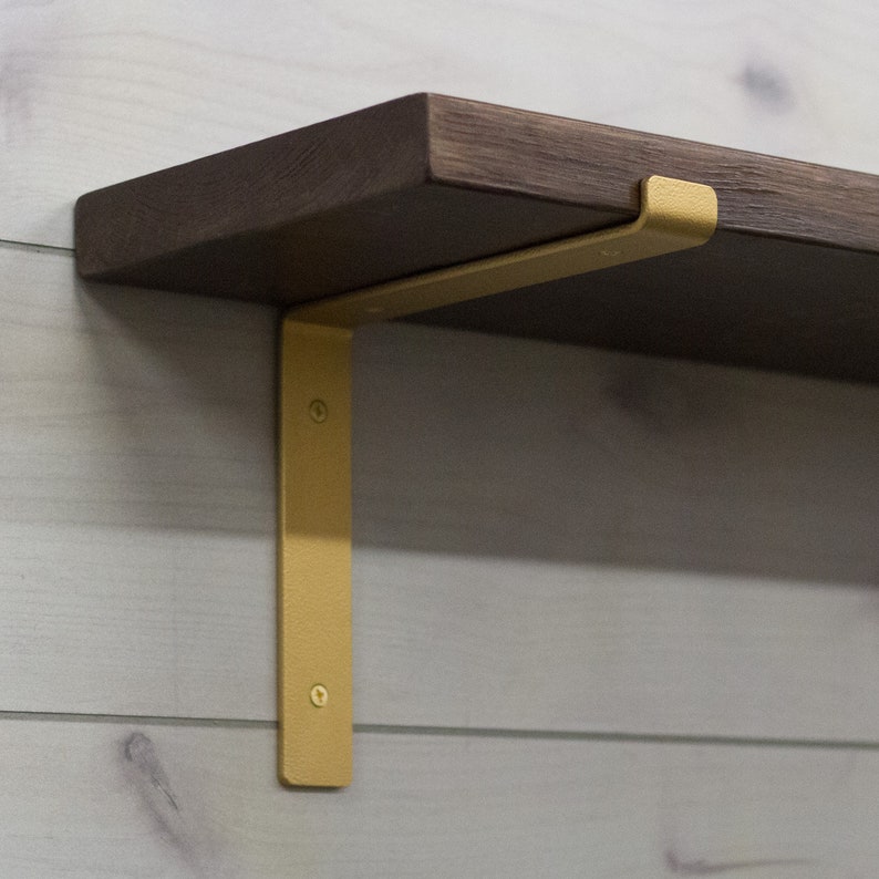 Gold Fixer Upper Shelf Bracket Floating Shelves Image 0