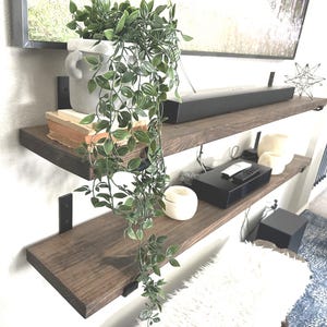 HEAVY-DUTY Floating shelf, Rustic shelf, Kitchen Shelf, Custom Open Shelving, Bathroom remodel shelf, Laundry Room Storage