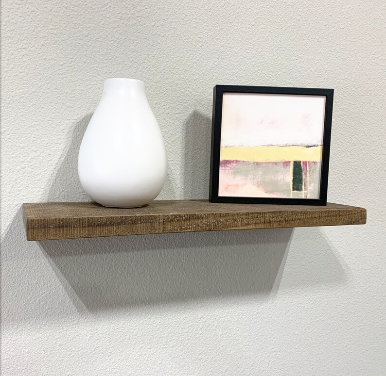 Floating Shelves WITHOUT BRACKETS Industrial Shelf Wood Etsy