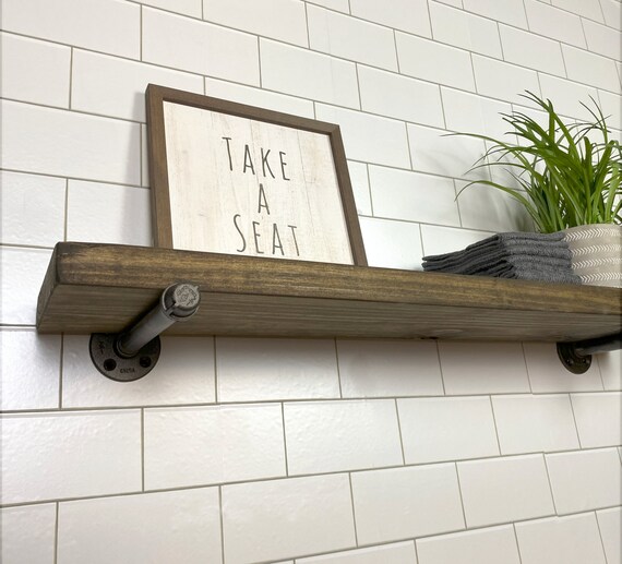 Wood Floating Shelf, Floating Shelves, Rustic Shelf, Bathroom Shelf, Wall  Shelves, Wooden Shelves, Farmhouse Decor, Wall Shelf 