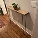 Tall Narrow Console Table with 34' hairpin legs, Wall Mounted Foyer Table, Entryway Table, Hallway table, Narrow sideboard,  Radiator Cover 