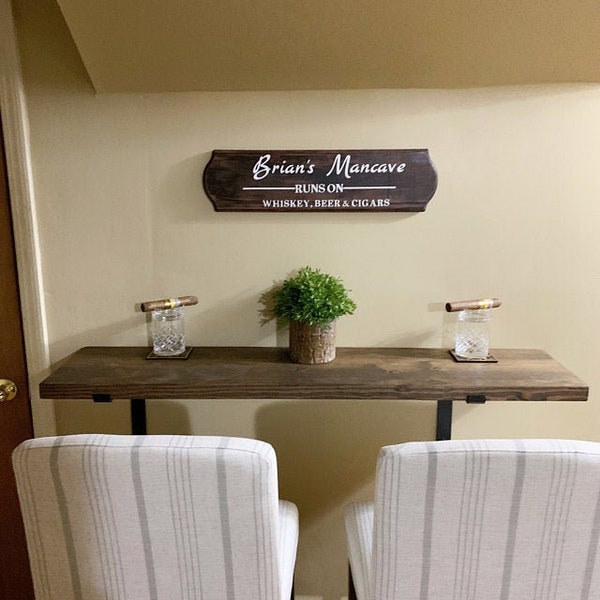 Floating Bar Table Etsy