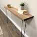 Narrow Console Table, Wall Mounted Foyer Bench 28' Hairpin Leg , Wooden Rustic Hallway Table, Entry Table, Sideboard Table, Plant Stand 