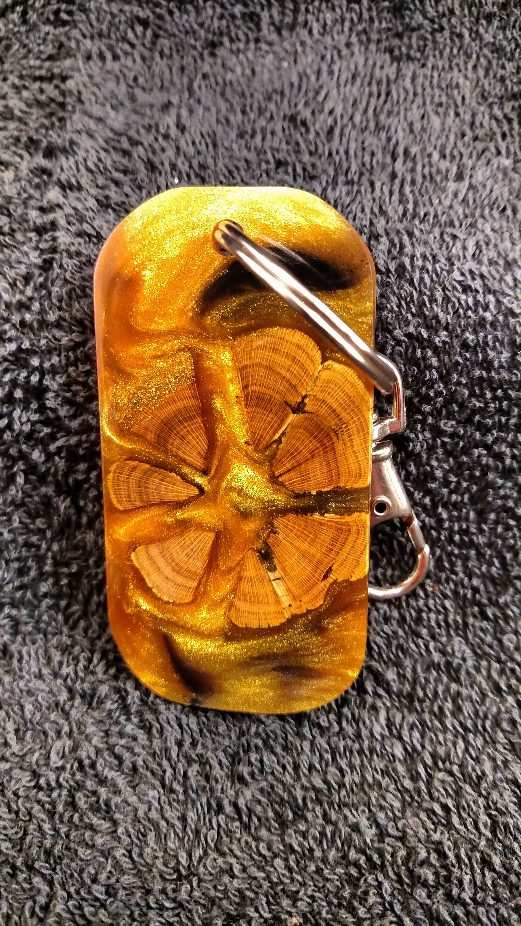 Wood and resin keychain Etsy